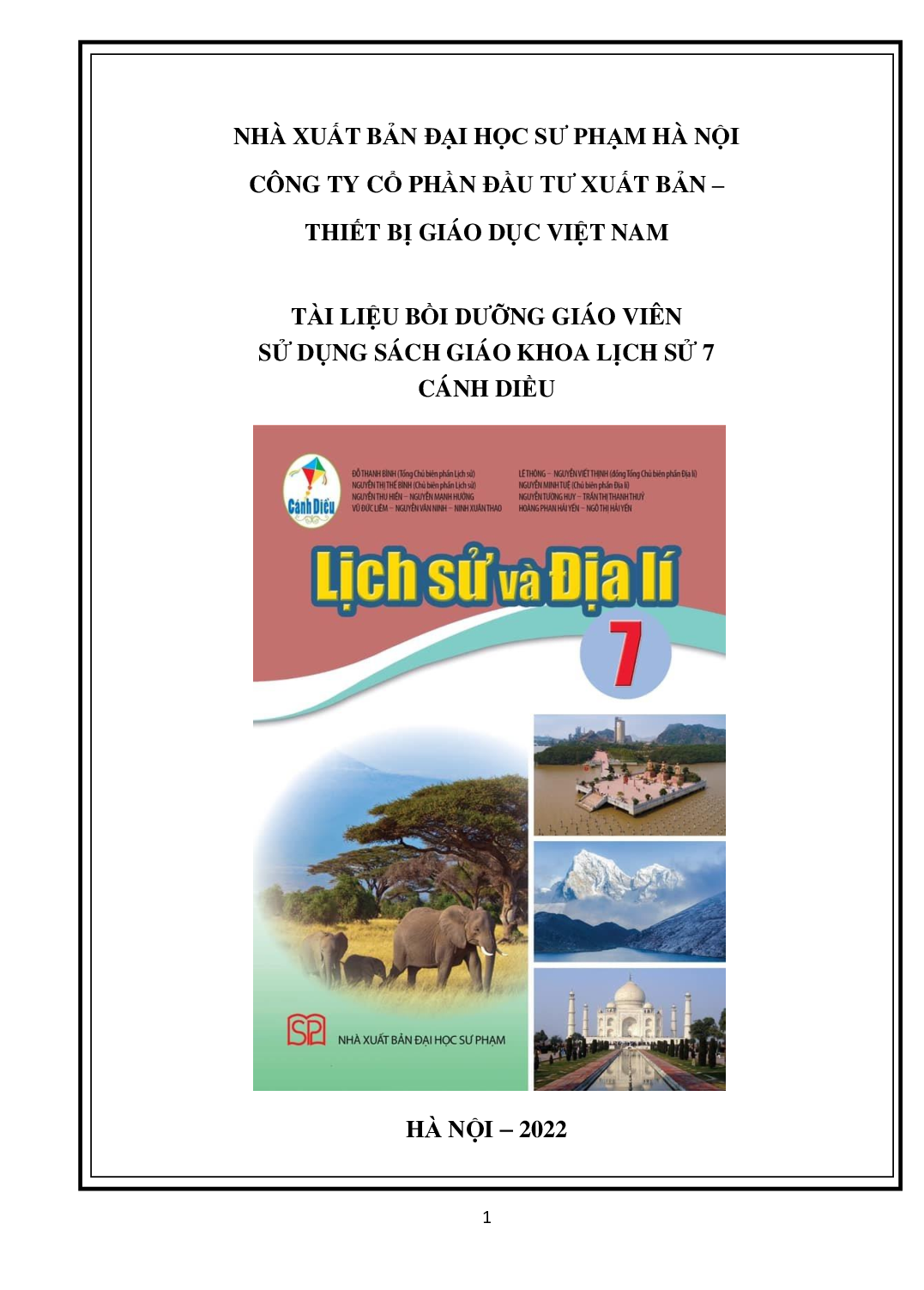 Download BDGV Lịch sử và Địa lí 7 &#8211; Phần Lịch sử - Cánh Diều