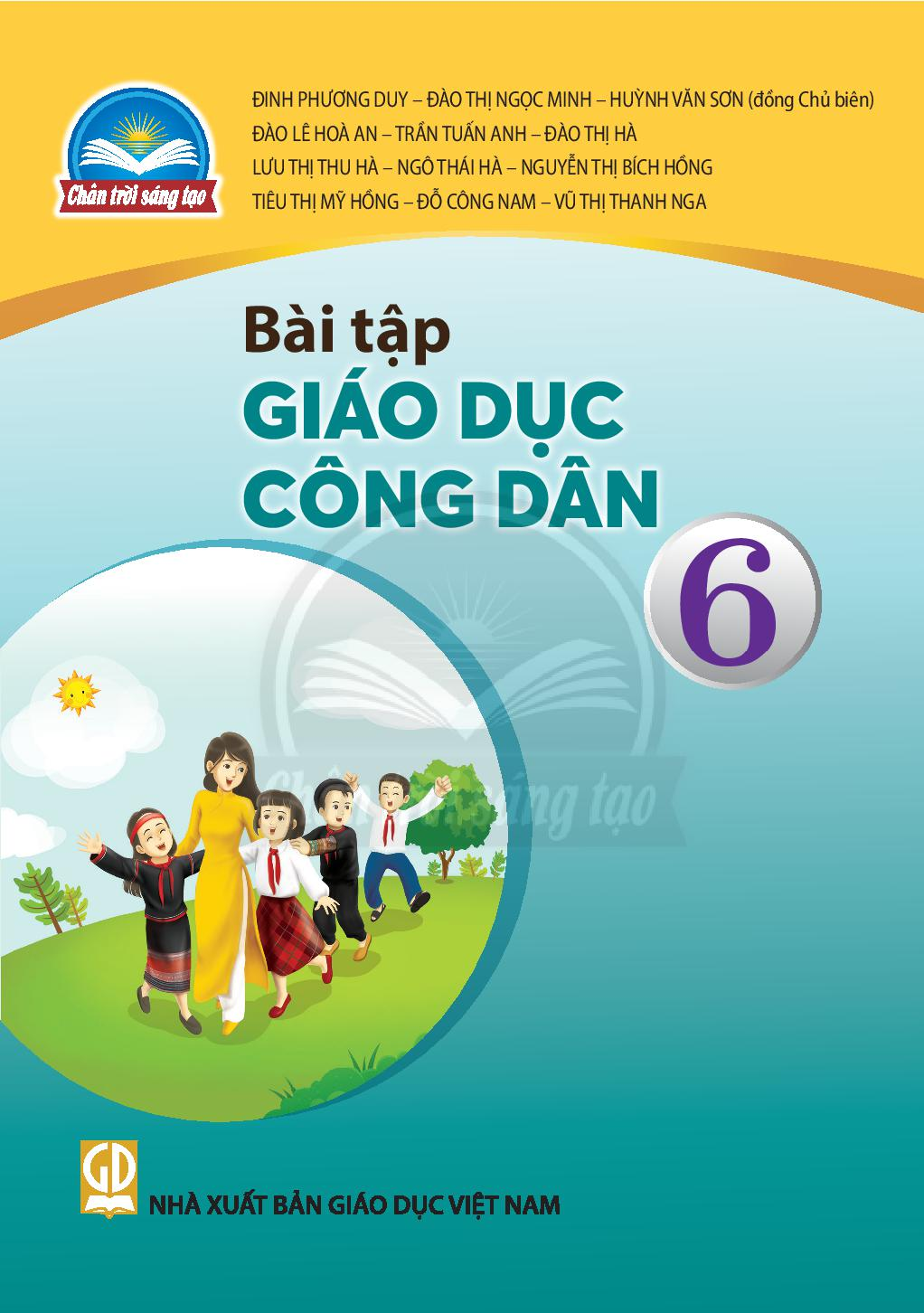 Download SBT Giáo dục công dân 6 - Trân trời sáng tạo