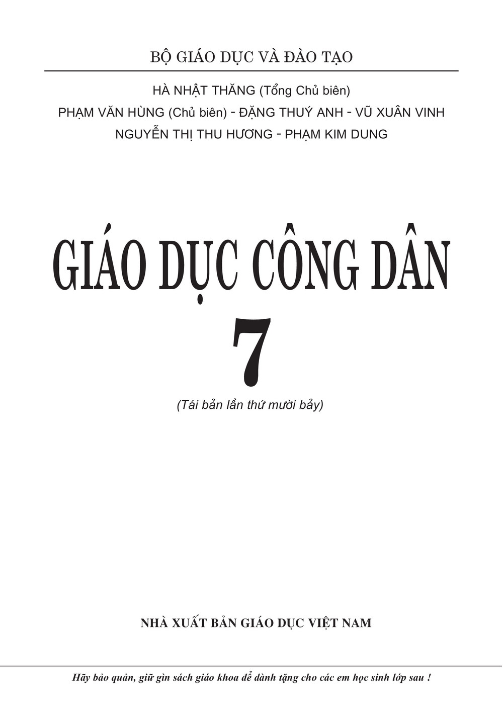 Download Giáo dục công dân 7